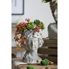 Okak Greek Style Cement Head Planter Classic Sculptural Flower Pot for Indoor & Outdoor Garden Decor,6 Different Sizes - 4 of 4