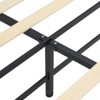 Rattan Bed Frame with Natural Rattan Headboard, Queen Bed Frame with LED Lights, Platform Bed Frame with Headboard, No Box Spring Needed - 4 of 4