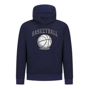Everyday Kids Basketball Pullover Hoodie – Classic Sketch Basketball Graphic Sweatshirt - 1 of 4