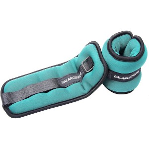 BalanceFrom Fitness Fully Adjustable Ankle, Wrist, Arm or Leg Weights, 3-lb Pair - 1 of 4