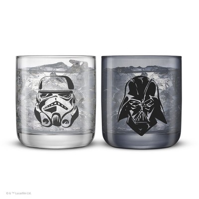 Star Wars Dark & Light Silhouette Short Glasses, 10oz set of 2