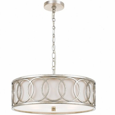 Crystorama Lighting Graham 6 - Light Pendant in  Antique Silver