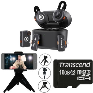 Hollyland Lark M2S Ultimate Combo (Camera RX+USB-C RX+Lightning RX) Wireless Lavalier Microphone for iPhone/Camera/Android/PC Video Bundle - 1 of 4