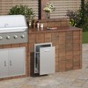 BuoQua Stainless Steel Storage Drawer Outdoor Kitchen Propane Tank Drawer Built-in Trash Drawer 16 x 22 x 16 Inch Propane Tank Trash Drawer, Silver - 2 of 4