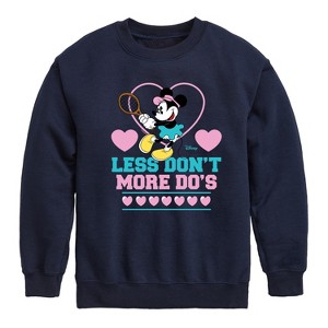 Boys' - Disney - Less Dont More Dos Tennis Graphic Long Sleeve Fleece Sweatshirt - 1 of 4