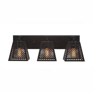 Toltec Lighting Corbello 3 - Light Vanity in  Espresso - 1 of 1