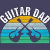 Women's Design By Humans Retro Dueling Electric Guitar Dad By DragonTee Racerback Tank Top - 2 of 2