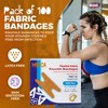 Flexible Fabric Knuckle Bandages 100 Count Box, Adhesive Strips for Finger & Knuckle Care to Protect Cuts & Wounds - 3 of 4