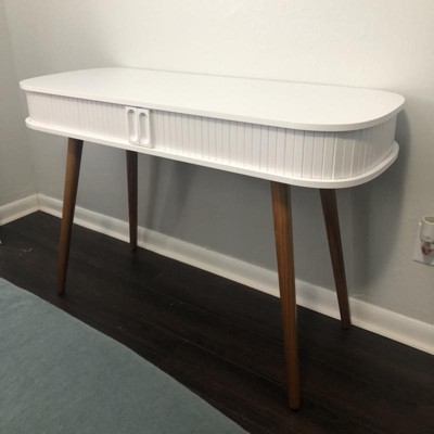 Edie Desk White walnut Buylateral Target