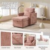 MOONMISS chenille lazy  recliner  with storage backrest and cell phone bracket  for living room bedroom small householdop Arcade Games - 2 of 4