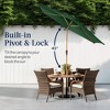 Best Choice Products 10ft Outdoor Woodgrain Pattern Steel Market Patio Umbrella w/ Crank, Tilt - 4 of 4
