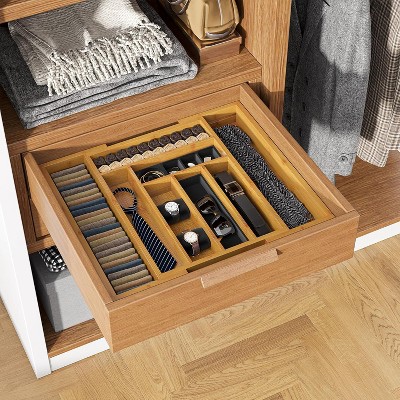 Pipishell Bamboo Silverware Organizer, Expandable Cutlery Tray, Utensil Drawer Organizer in Kitchen for Spoons Forks Knives, Natural — фото 7
