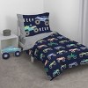 Carter's Teal, Blue and Grey Monster Truck Shaped Toddler Pillow - 3 of 3