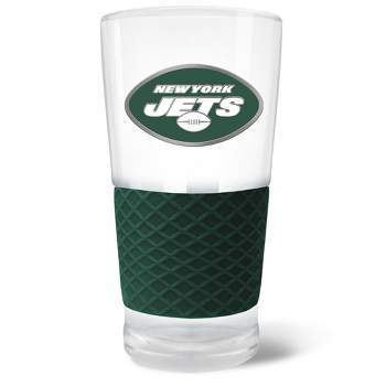 NFL New York Jets 22oz Pilsner Glass with Silicone Grip