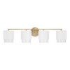 Capital Lighting Weller 4 - Light Vanity in  Matte Brass/White - 4 of 4