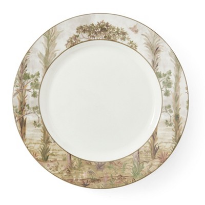 Kit Kemp by Spode 11" Tall Trees Dinner Plate, Enchanted Forest Design, Porcelain, Dishwasher and Microwave Safe, Ideal for Pasta, Meat, Vegetables