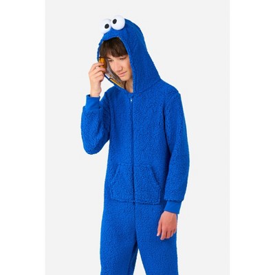 OppoSuits Kids Official Sesame Street Union Suits - Elmo And Cookie Monster Jumper Pyjamas
