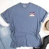Snowman Family - Women's Garment Dyed Graphic T-Shirt - 2 of 4