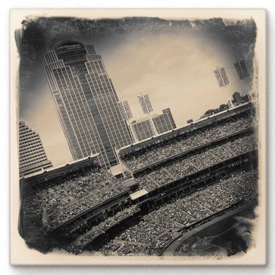 Cityscape Tiles 4.25 In Great American Ballpark Cincinnati Reds Baseball Coasters