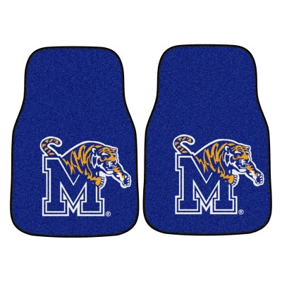 NCAA University of Memphis Tigers Carpet Car Mat Set - 2pc