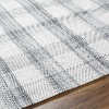 Hauteloom Nedaa Gray Plaid Area Rug - 4 of 4