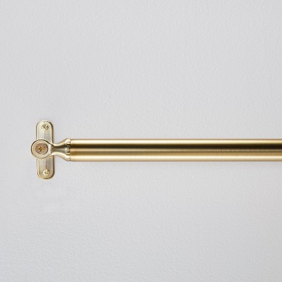 48"–84" Decorative Screw Curtain Rod Brass Finish - Hearth & Hand™ with Magnolia