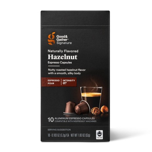 Natural Hazelnut, Flavored Espresso Pods