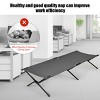 Costway Folding Camping Cot & Bed Heavy-Duty for Adults Kids w/ Carrying Bag 300LBS Grey - 4 of 4