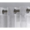 Garvee Sheer Stripe Curtains for Living Room Bedroom Window Grommet Voile Drapes, 2 Panels - 4 of 4