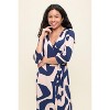 WEST K Women's Grace Faux-Wrap Maxi Dress with Tie Waist - 4 of 4