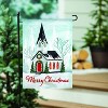 Evergreen Winter Church Applique Garden Flag 12 x 18 Inches Indoor Outdoor Decor - 3 of 4