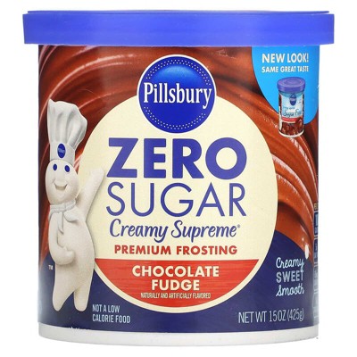 Pillsbury, Zero Sugar, Premium Frosting, Chocolate Fudge, 15 oz