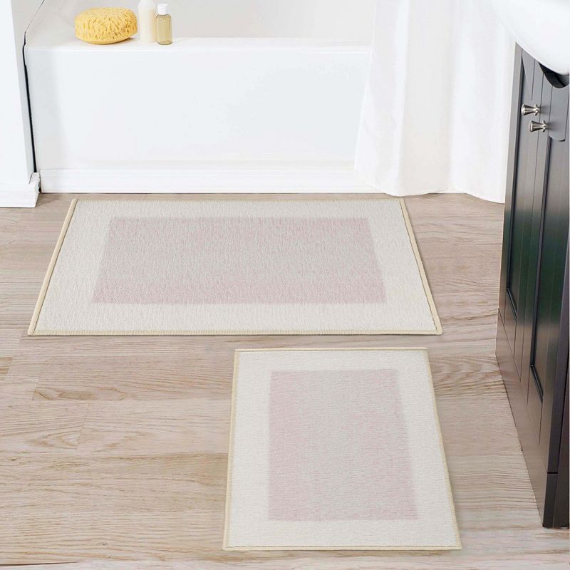 Solid Plush Washable Highly-Absorbent Non-Slip Latex Backing 2 Piece Bath Rug Set by Blue Nile Mills, 2 of 7