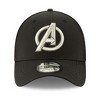 Adult Avengers Silver Symbol Perforated for Play New Era 39Thirty Fitted Hat - 2 of 4