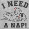 Juniors Womens One Hundred and One Dalmatians I Need a Nap T-Shirt - 2 of 4