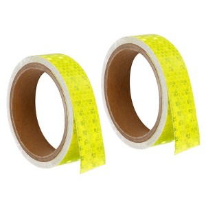 Unique Bargains Waterproof Adhesive High Visibility Safety Reflective Tape 2 Pcs - 1 of 4