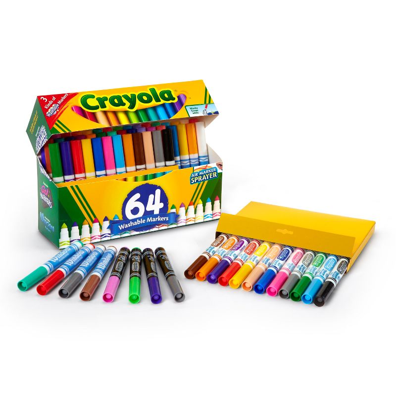 Crayola 64ct Broad Line Markers with Gel &#38; Window Markers, 5 of 7