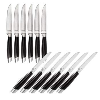  SHAN ZU Steak Knife Set, 6-Piece Steak Knives, Kitchen Steak  Knife 5 Inch, High Carbon Stainless Steel Serrated Steak Knives of 6 with  Premium Gift Box: Home & Kitchen