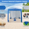 Tangkula Beach Canopy Tent Beach Cabana with Detachable Sidewall 5 Sandbags Carrying Bag UPF 50+ Protection Outdoor Beach Umbrella Shelter for Beach - 3 of 4