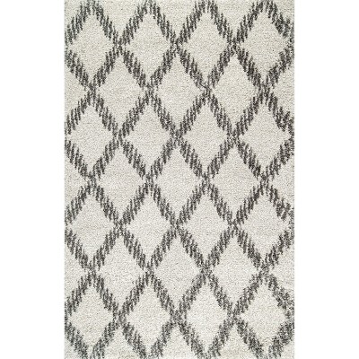 Nuloom Sharika Geometric 5x8 Shag Area Rug For Living Room Bedroom ...