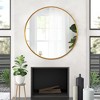 Spassway 28"H x 28"W Round Versatile Decorative Aluminum Alloy Mirror Art Designs for Living Room Bedroom Entryway Office Home Black/Gold Available - 3 of 4
