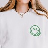 Simply Sage Market S.W.Smiley Embroidered Simple Wink Bold Lightweight Garment Dyed Sweatshirt - 2 of 4