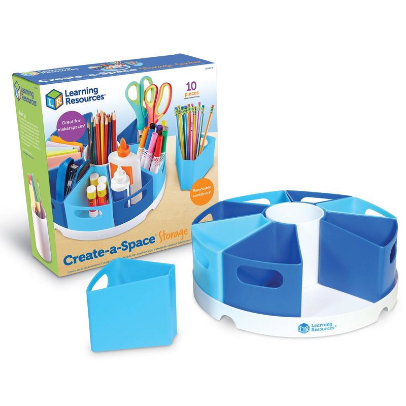 Learning Resources Create-A-Space Storage Center - Blue, 1 of 7