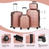 Luggage Set 4 Piece Suitcase Set 12" 20" 24" 28" Hardside Travel Luggage Sets With Spinner Wheel TSA Lock - 2 of 4