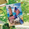 Sea To Shining Sea Patriotic House Flag Summer Lighthouse 28"x40" Briarwood Lane - 4 of 4