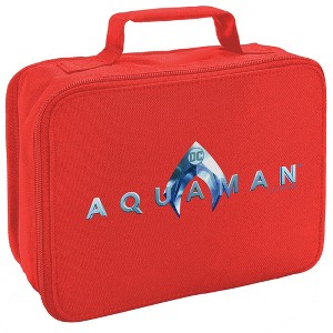 Aquaman Movie Logo Insulated Soft Sided Lunch Box - 1 of 4
