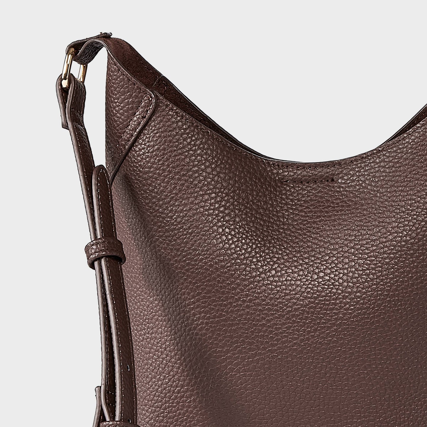Сумка Universal Thread Faux Leather Long Slouchy Crossbody, цвет: Коричневый — фото 5
