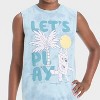 Boys' Bluey Mineral Wash Tank Top - Blue - 2 of 4