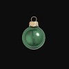 Northlight Shiny Finish Glass Christmas Ball Ornaments - 2" (50mm) - Emeral Green - 28ct - 3 of 4