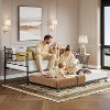 coucheta Daybed with Trundle, Sturdy Metal Twin Bed Frame with Stylish Headboard - 3 of 4